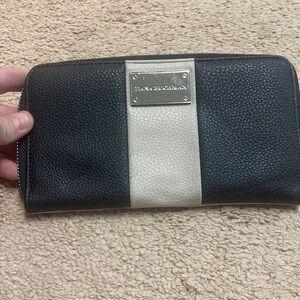 Dana Buchman Black and Cream Clutch